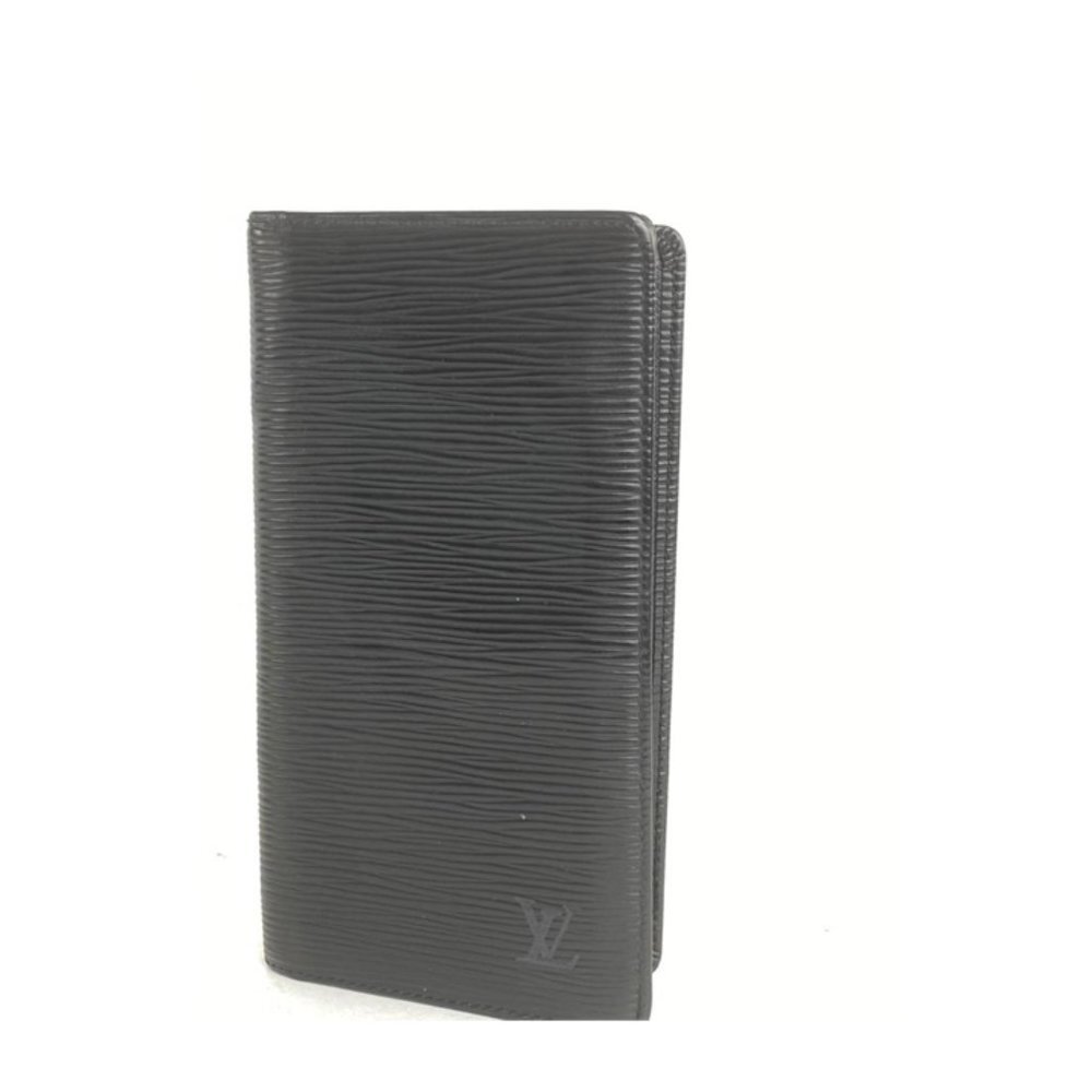 Louis Vuitton Black Epi Noir Long Bifold Card